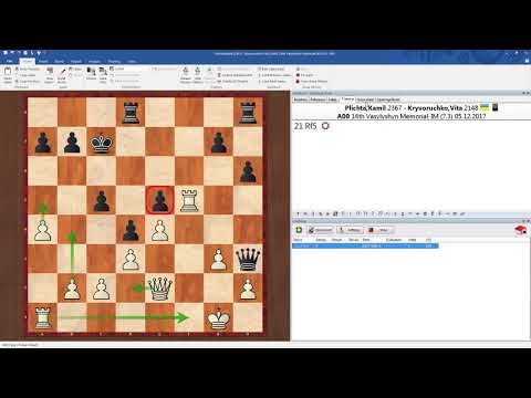 Vasylyshyn Memorial - runda 7 FM Kamil Plichta (2367) vs WGM Vita Kryvoruchko (2148)