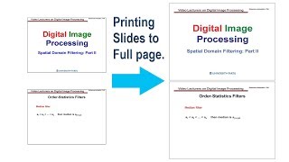 How to print powerpoint slide on a full page.