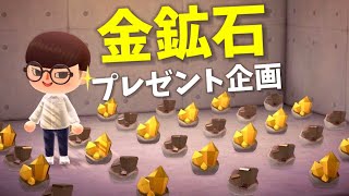 【あつ森】金鉱石プレゼント企画【あつまれどうぶつの森】