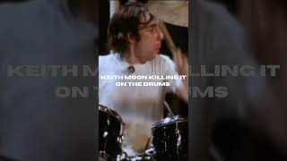 Keith Moon showing off his skills…