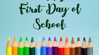 First day of School l 1st day of preschool l welcome kids l kindergarten
