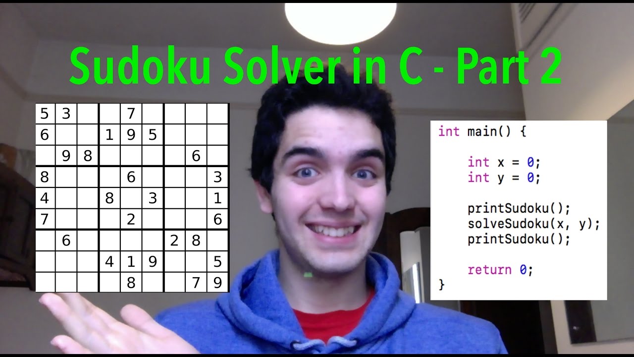 Sudoku Solver in C - Coding Challenge #7.2 - CarlinoGonzalez