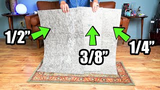 Mohawk Home Non Slip Rug Pad REVIEW! 1/2 vs 1/4 vs 38