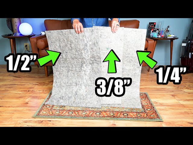 Vídeo relacionado con Mohawk Home Almohadilla para Alfombra Antideslizante con Agarre de 5 x 8 pies, Fieltro de Doble Superficie de 1/4 de Grosor + Agarre de Goma, Segura para Todos los Suelos