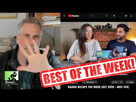 The designer of Wingspan returns! Something new with Cthulhu! | Rahdo Recaps the Week (Oct 29-Nov 4)
