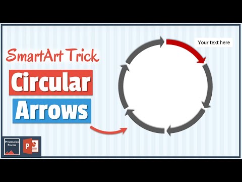 How to create Circular Arrows in PowerPoint using SmartArt