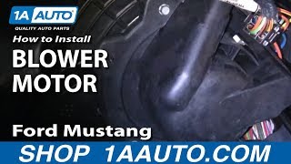 How to Replace Heater Blower Motor with Fan Cage 94-04 Ford Mustang