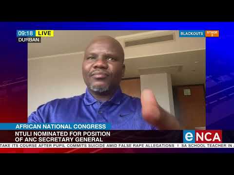 Discussion Ntuli nominated for position of ANC secretary general