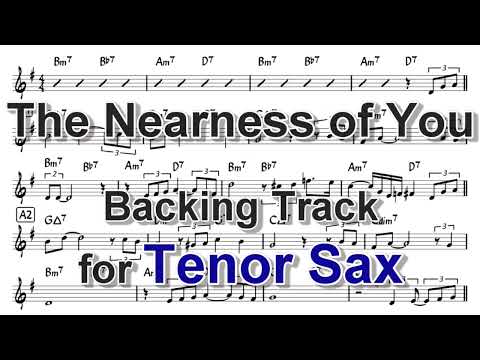 The Nearness of You - Backing Track with Sheet Music for Tenor Sax