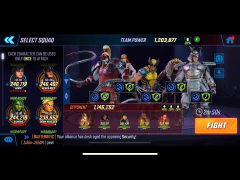 Weapon X vs Heroes for Hire 57k punch down