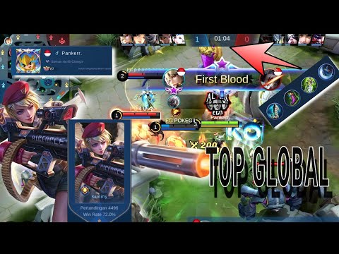 Kimmy Top Global 1 Pankerr. 💢 Tutorial. Win Rate 72.0% Match 4496▶ Mobile Legends. GameForLifeML