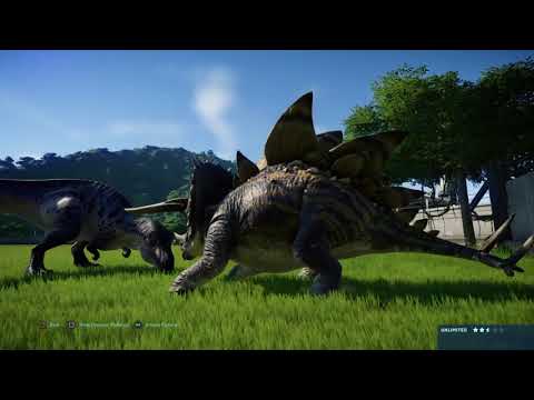 Jurassic World Evolution: (Modified) Stegoceratops vs Acrocanthosaurus