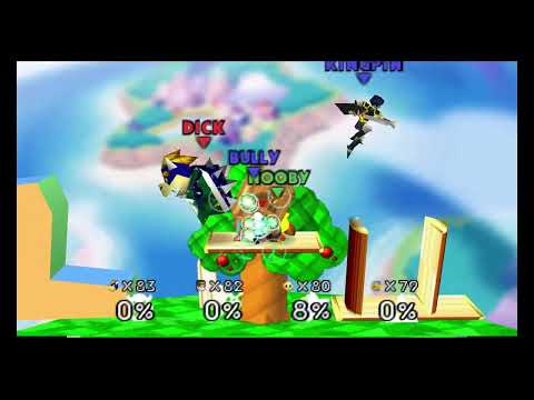 SMASH REMIX 1.2.0 - Matrix Mode with Shiek in Kirby Beta Stage 2 + Blue Shells
