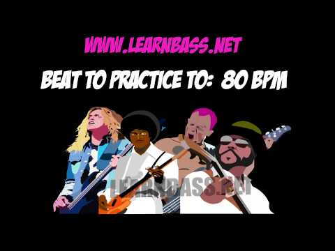 Beat to practice with:  4/4 80BPM -LEARNBASS.NET-