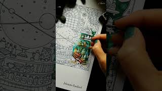 Johanna Basford's Rooms of Wonder coloring book - WIP #johannabasford #roomsofwonder