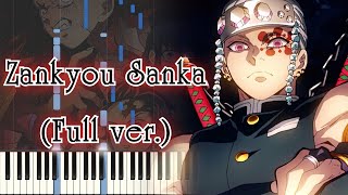 [Kimetsu no Yaiba: Yuukaku-hen OP] Zankyou Sanka (Full ver.) Piano Arrangement