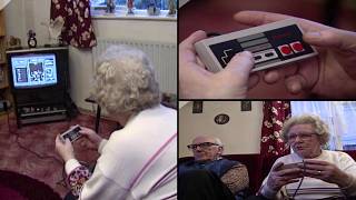 Elderly Couple Play Nintendo in 1992