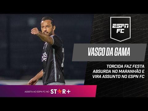 TORCIDA DO VASCO FAZ FESTA SURREAL PARA RECEBER TIME NO MARANHÃO | ESPN FC