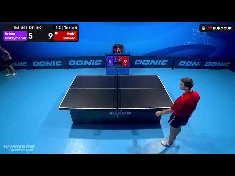 20:05 Artem Maksymenko - Andrii Shamrai 09.10.2023 TT Euro.Cup Ukraine Star. TABLE 4