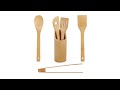 6-tlg Küchenhelfer Set Bambus