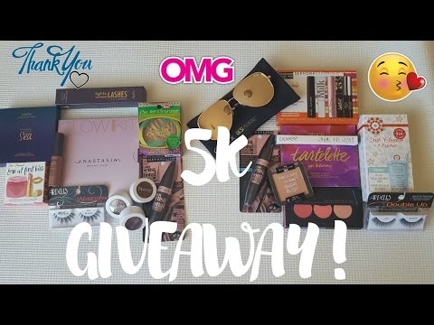 5K SUBSCRIBER GIVEAWAY♥DESI PERKINS X QUAY♥ TARTE♥ TOO FACED♥ CLOSED Video
