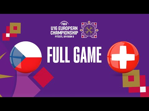 Czech Republic v Switzerland | Full Basketball Game | FIBA U16 European Championship 2023 - Div. B