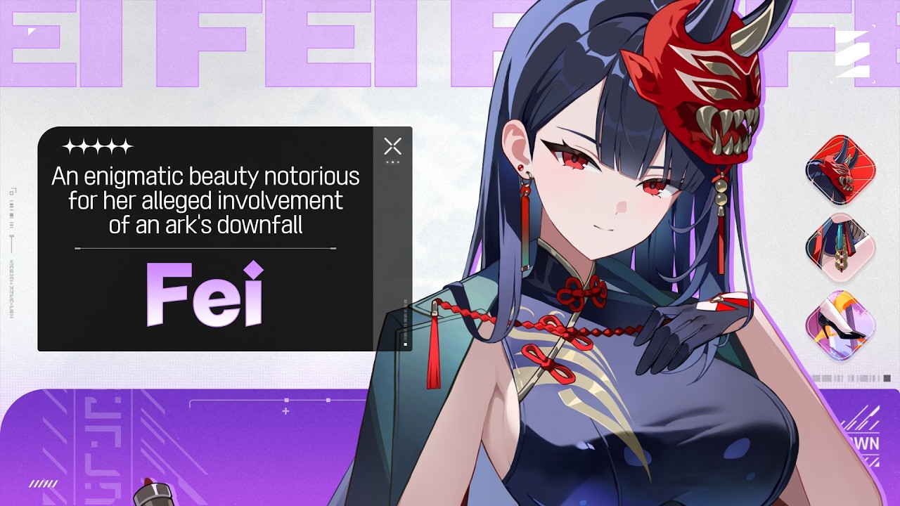 The card interface in combat, from the official Fei Combat Motion video for Chaos Zero Nightmare.