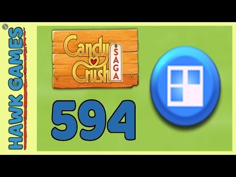 Candy Crush Saga Level 594 Hard (Jelly level) - 3 Stars Walkthrough, No Boosters