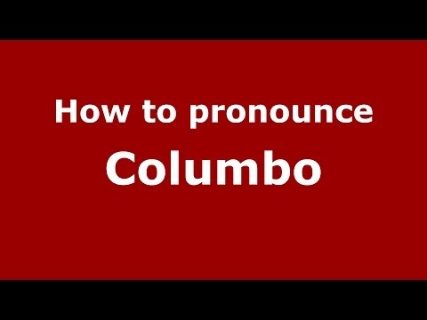 How to pronounce Columbo (Italian/Italy) - PronounceNames.com