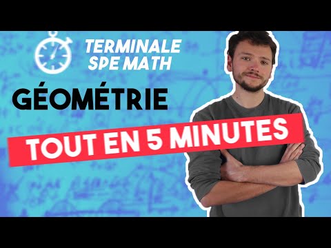 MATHS : Toute la GÉOMÉTRIE en 5 MINUTES - Terminale