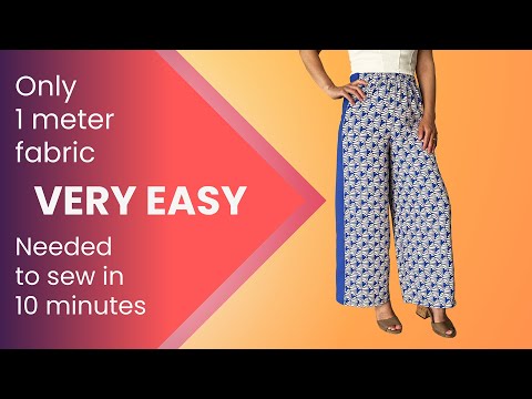 💥Only 1 Meter Fabric Needed to Sew in 10 Minutes✂️Even if You Are Not a Tailor This is For You💫