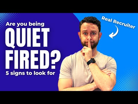 5 Signs You are Being QUIET FIRED From Your Job