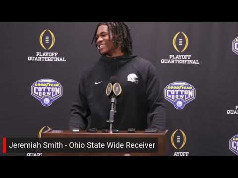 Ohio State Wide Receiver Jeremiah Smith Talks Cotton Bowl Against Miami