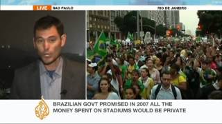 Protests continue across Brazil