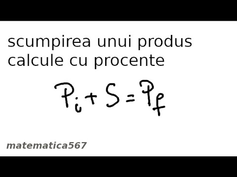 Cum calculam scumpirea?