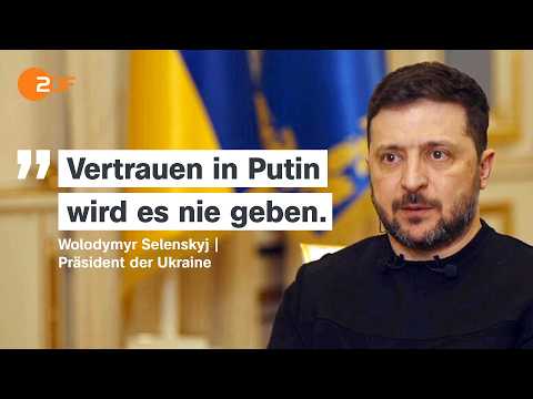 Video Thumbnail: Vier Jahre Krieg: Erschöpfung, Einsamkeit, Vertrauen - Interview mit dem ukrainischen Präsidenten