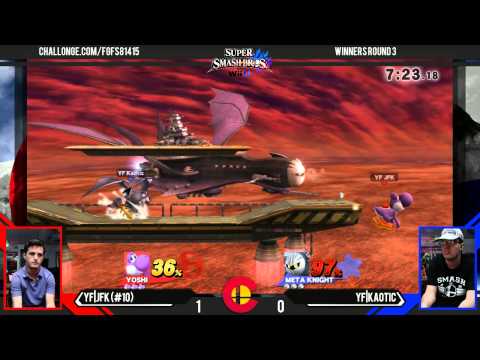 FGF7 - YF|JFK (Wii Fit Trainer) Vs. YF|Kaotic (Yoshi, Meta Knight) - Singles WR3