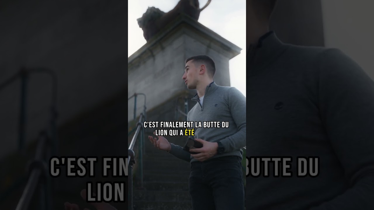 La butte du Lion sur le champ de bataille de Waterloo