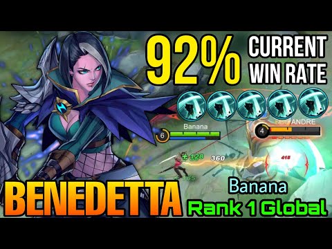 92% Current Win Rate Benedetta Sidelane Aggressive Rotation! - Top 1 Global Benedetta by Banana - ML