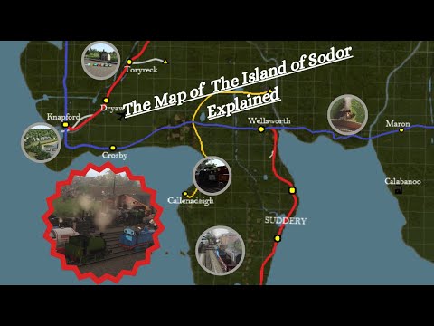 The Map of the Island of Sodor Explained (RWS Lore)