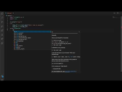 How To Make A Timer With Streamlit In Python Not So Pro Python Tutorials