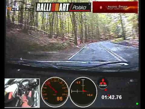 Mariusz Stec - Mitsubishi Lancer Evo IX - GSMP Sopot 2011 - onboard