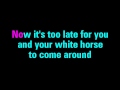 White Horse Taylor Swift Karaoke - You Sing The ...