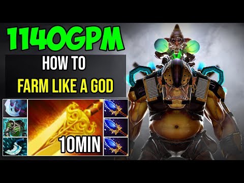 10Min Radiance [Alchemist] Ez JUNGLE How to Super Farm 1140GPM + 22Kills | Dota 2 Full Game