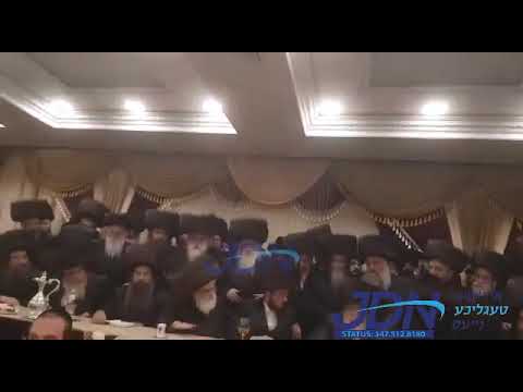 Viznitz Rebbe At Forshpiel For Son Of Sadigura Rebbe Zt"l  - Sivan 5782