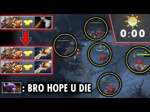 How real man play Techies!!! EPIC Sh*t Setup Jungle from Zero Minute 100% Nonstop Bully in Fountain