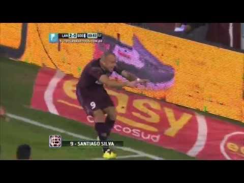 Gol de Silva. Lanús 2 - Godoy Cruz 0. Fecha 11. Torneo Primera División 2014. FPT