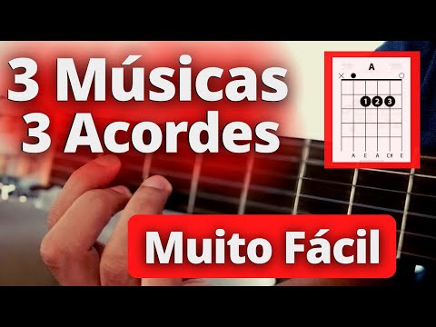 Aprenda 3 Músicas Fáceis De MPB No Violão, Apenas 3 Acordes e 1 Batida (Pot-pourri)