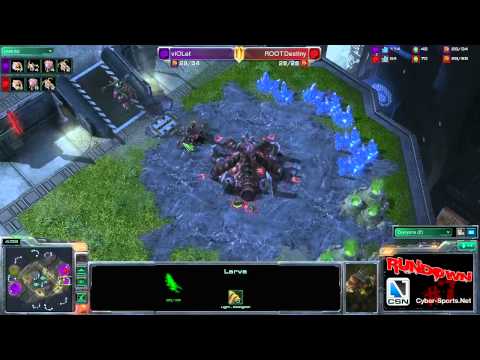 CSN SC2 - viOLet vs Destiny - Map 4 - Rundown #7 with Rance and Gwin