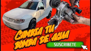 Como cambiar bomba de agua VW Golf, Jetta, Derby 1.8